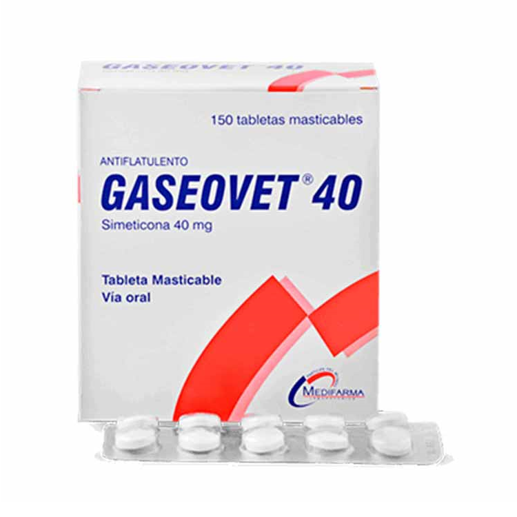 Gaseovet Tabletas 40 mg 150