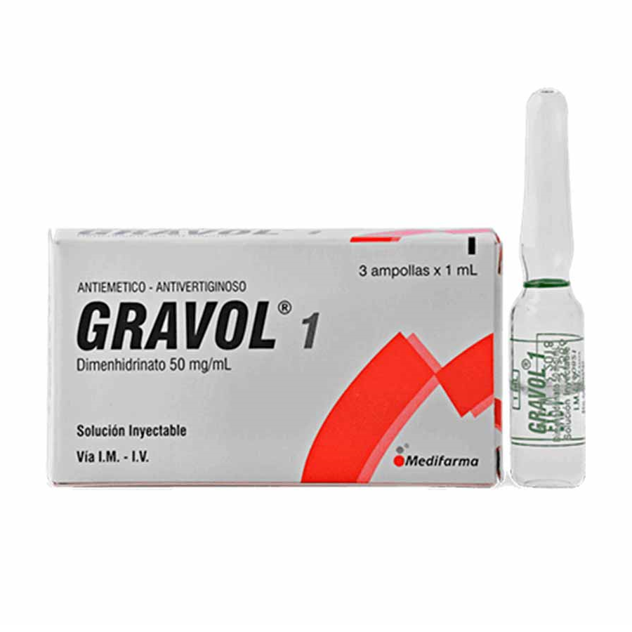 Gravol-1 Ampollas 50mg/1ml