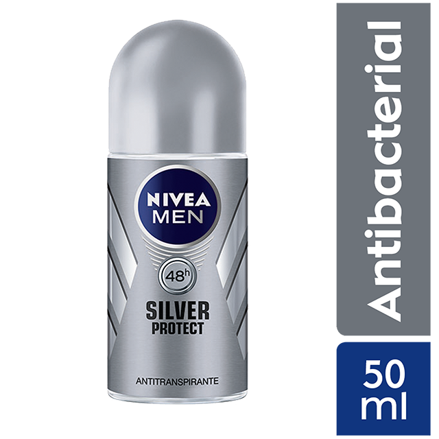 Desodorante Nivea Roll On Silver Protect Hombre