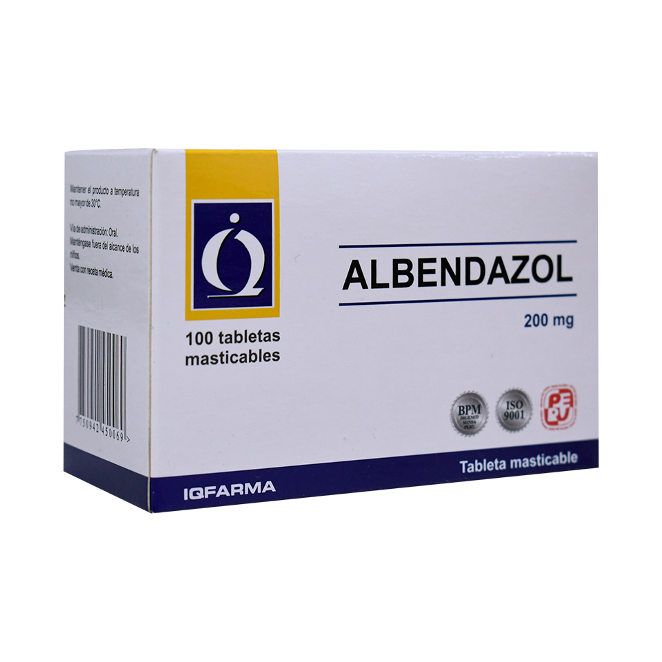 Albendazol Tabletas Masticables 200mg