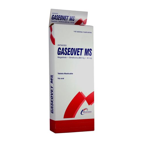 Gaseovet Ms Tabletas Masticables