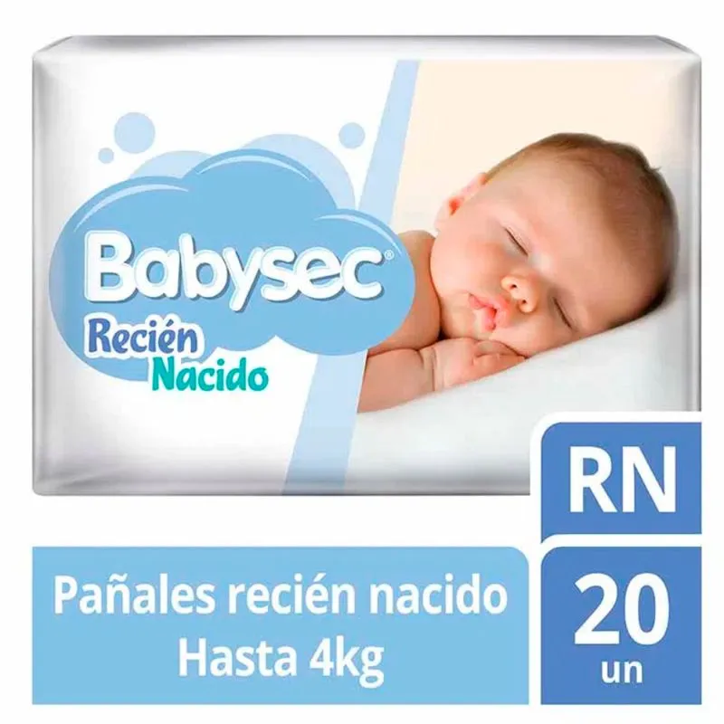 Pañal Babysec Ultra Recién Nacido 