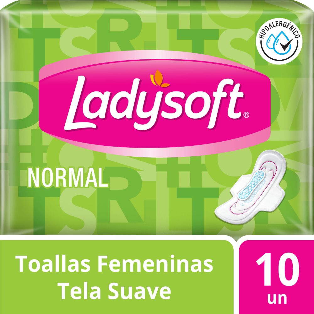 Toalla Feminina Ladysoft normal con alas