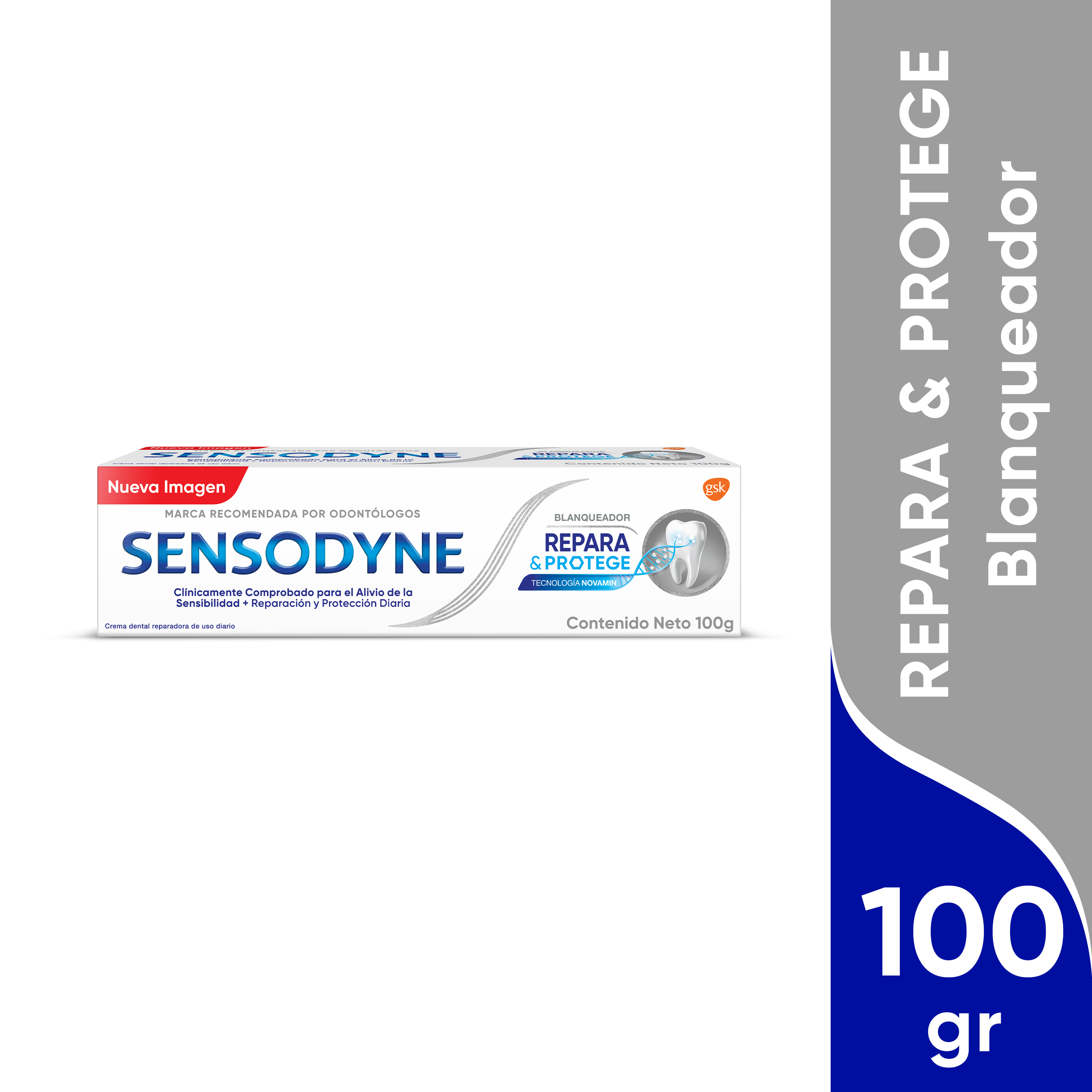 Sensodyne Repara y Protege Blanqueador Pasta Dental Para Dientes Sensibles