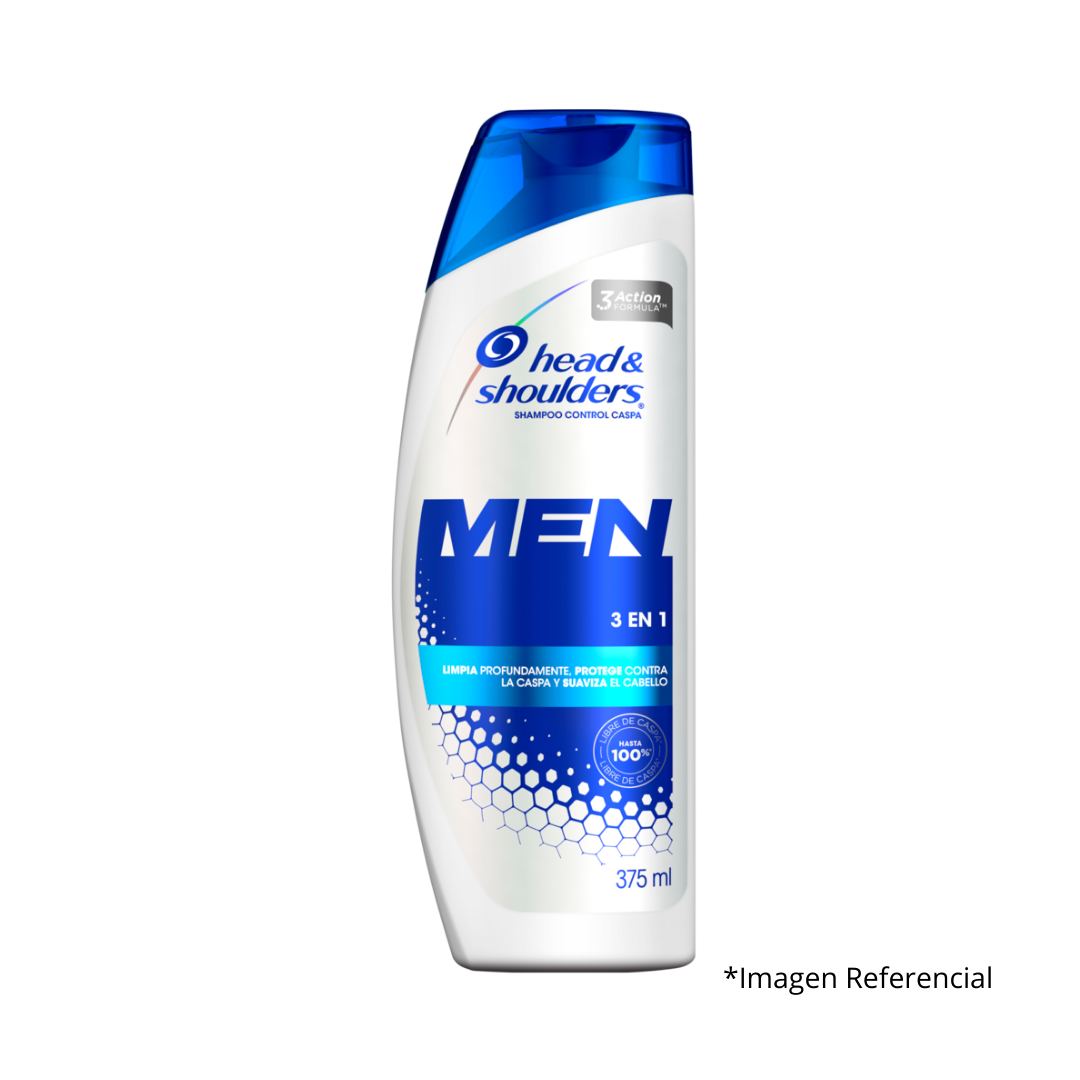 Shampoo Head & Shoulders Men 3 en 1 375ml