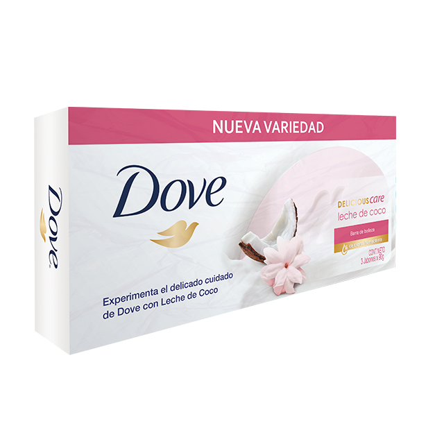 Jabón Dove Leche De Coco X3