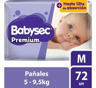Pañal Babysec Premium Supermega M