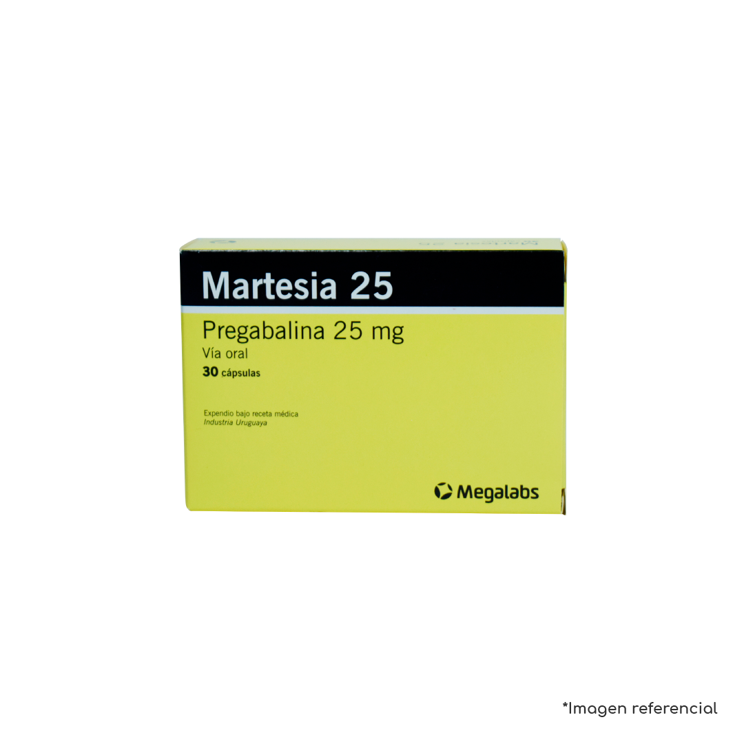 Martesia 25mg Cápsulas                                      