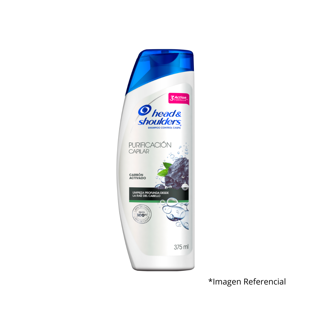 Shampoo Head & Shoulders Purifación Capilar Carbón Activado 375ml