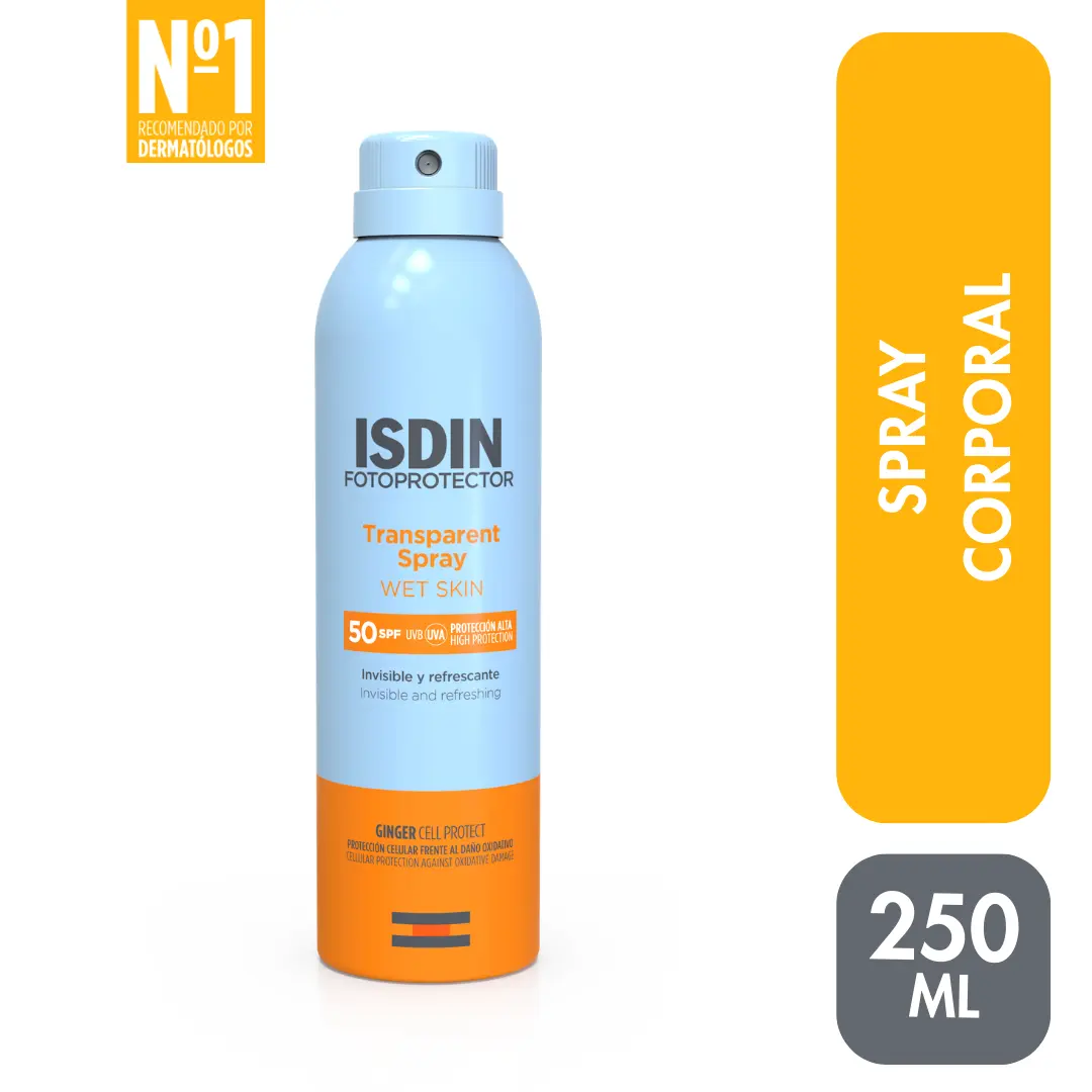 ISDIN Fotoprotector Transparent Spray WET SKIN SPF50 250ML