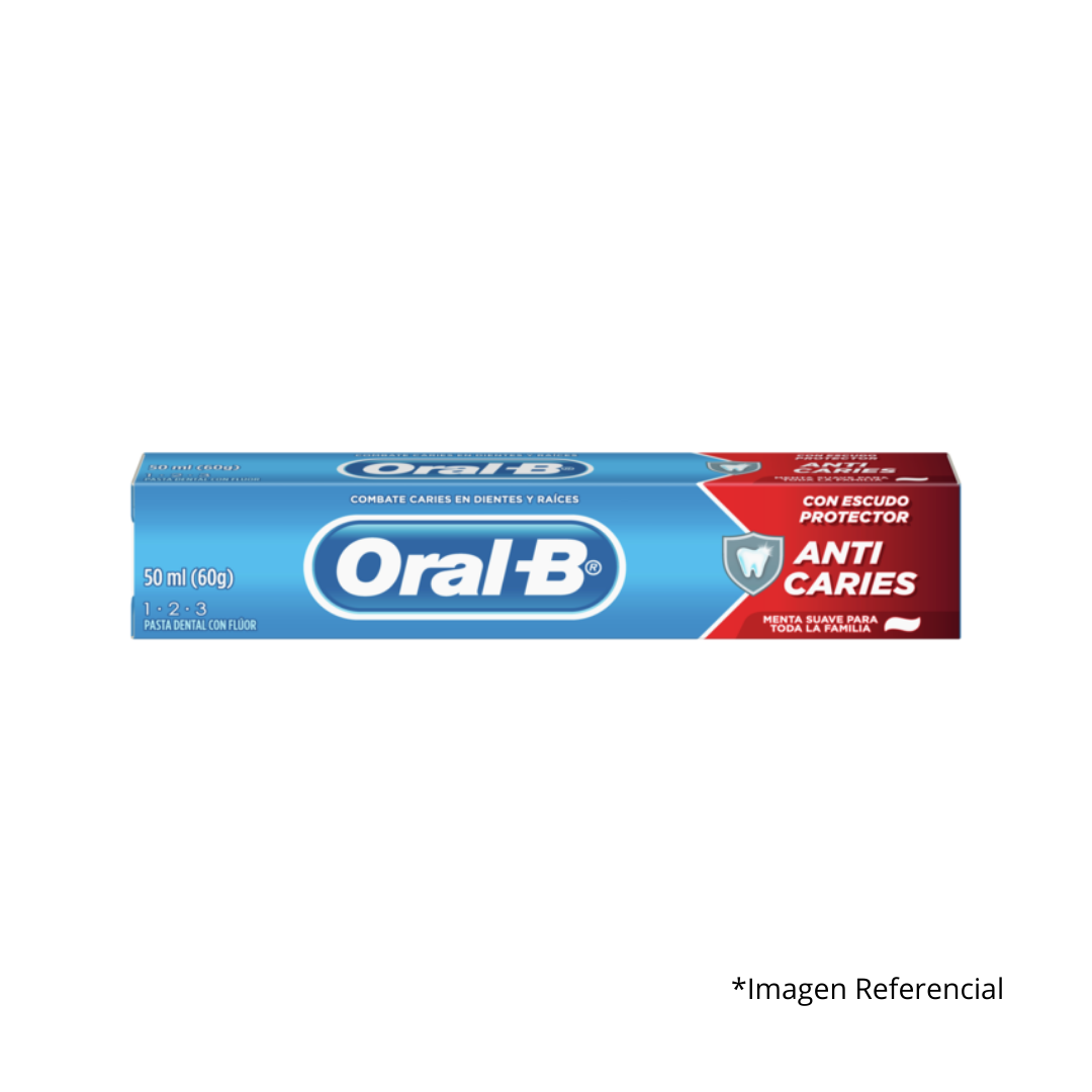 Pasta de dientes oral-b anticaries 1.2.3 x50ml
