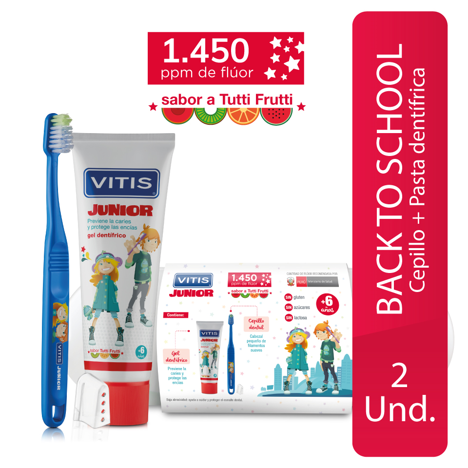 Vitis Kids Pack Gel dentífrico + Cepillo dental + Neceser - Farmacia  Quintalegre