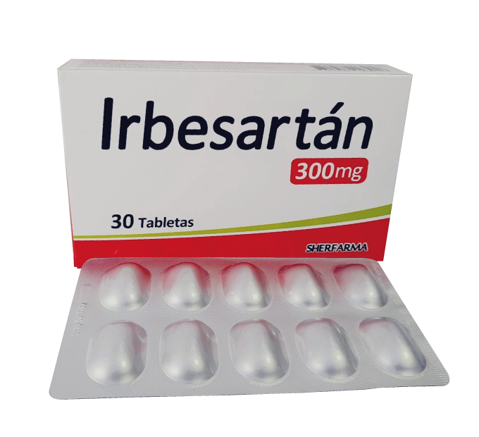 Irbesartan Sherfarma 300mg Tabletas