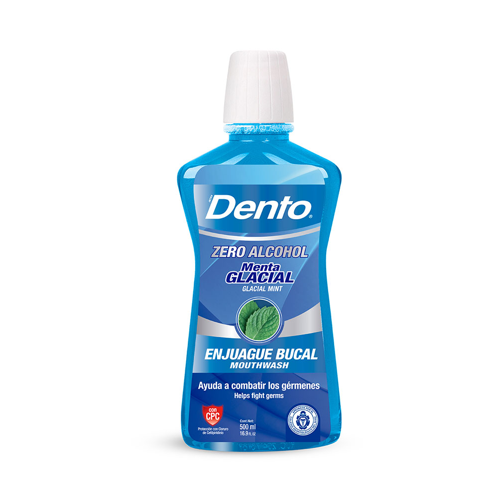 Enjuague bucal Dento menta glacial sin alcohol x500ml