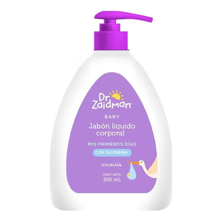 Jabon Liquido Corporal Dr. Zaidman Baby Mis Primeros Dias Con Glicerina Arcoiris