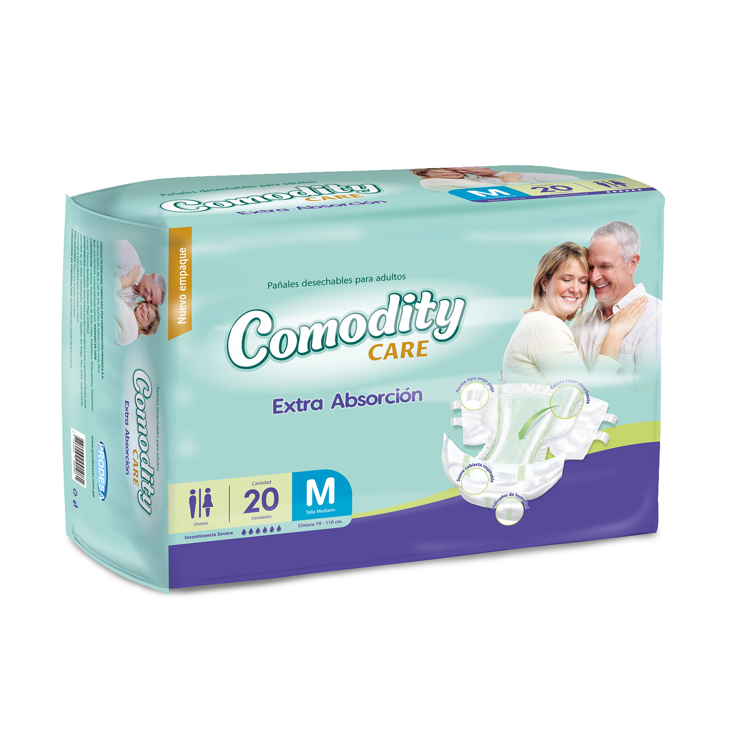 Pañal Comodity Care M