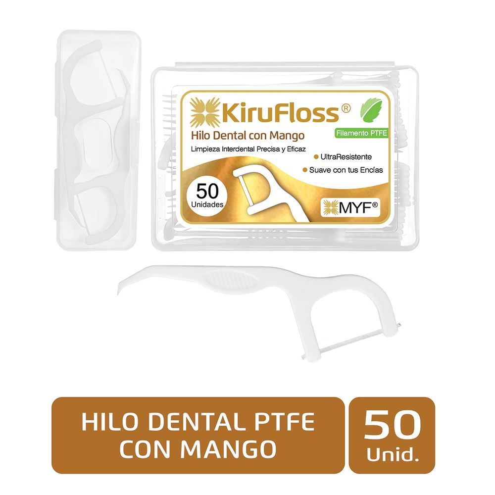 KIRUFLOSS® Hilo Dental con mango PTFE 