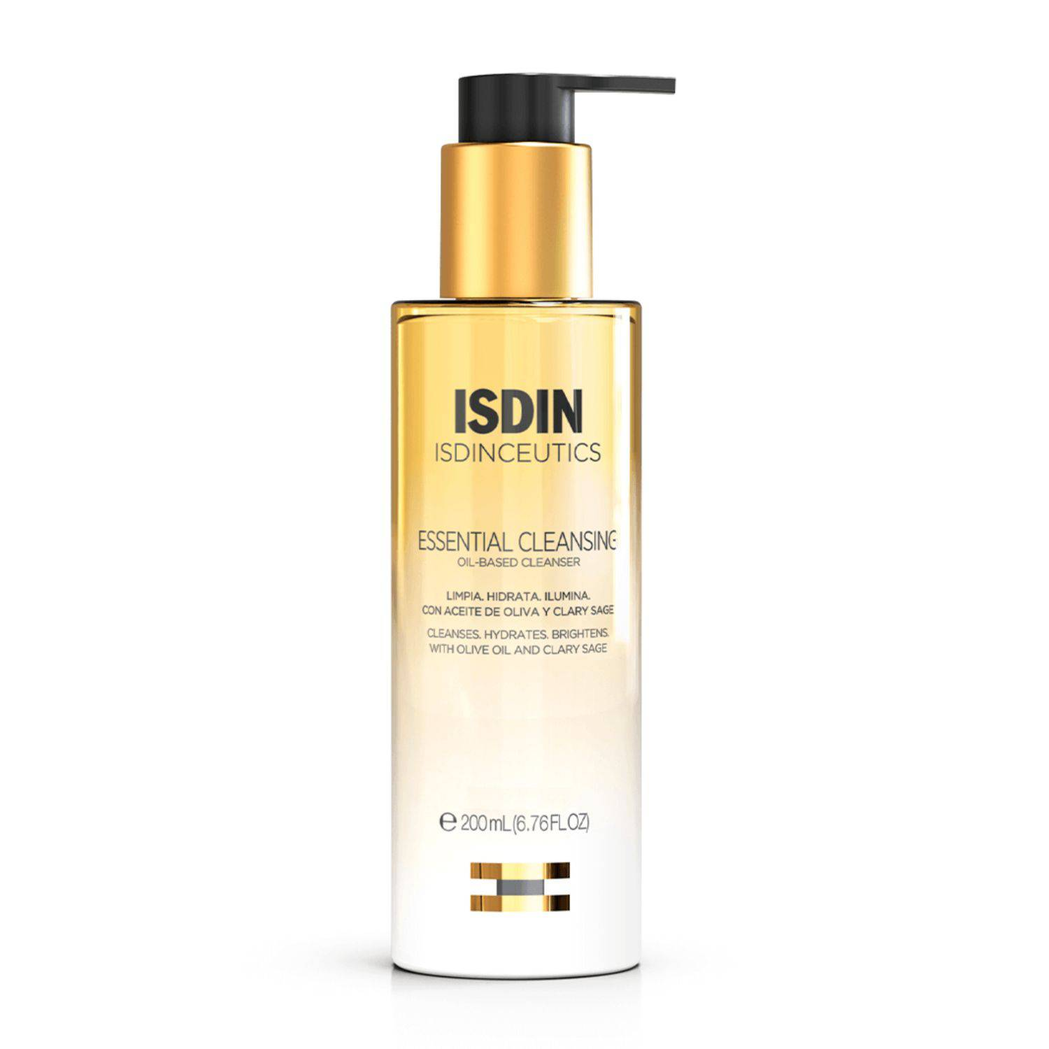 ISDIN, Essential Cleansing, Aceite limpiador facial oil to milk