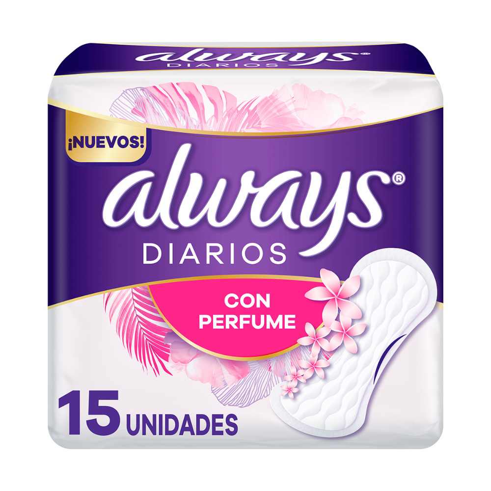 Protectores diarios always perfume