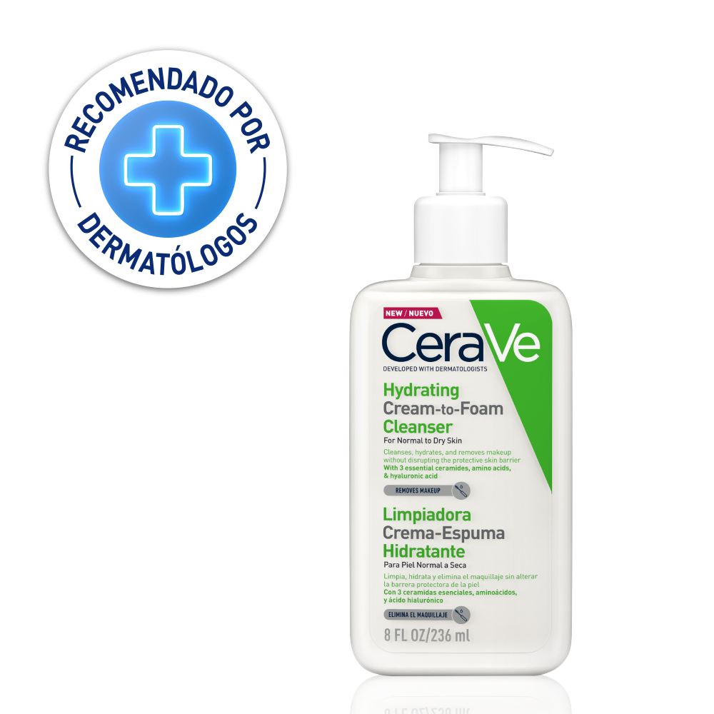 CeraVe Limpiador Crema Espumosa Hydrating Cream-to-Foam 236ml