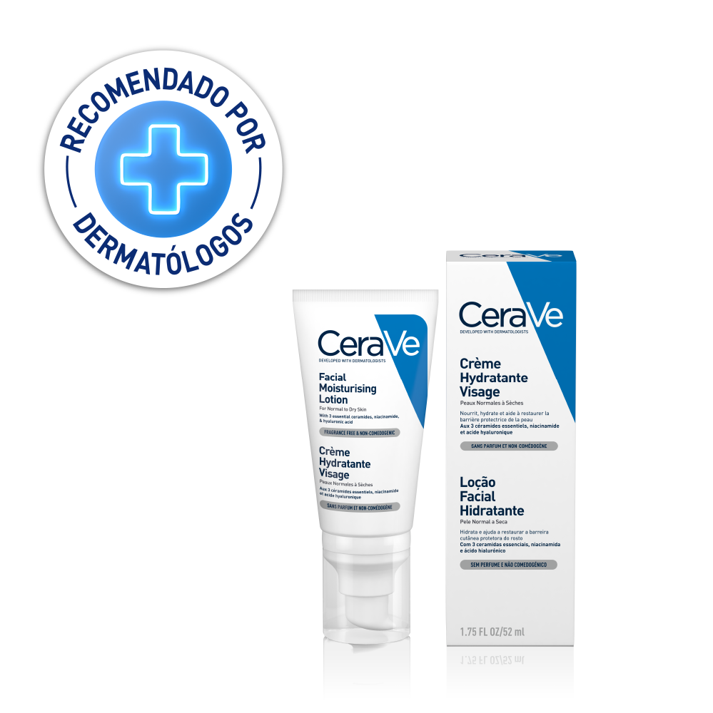 CeraVe Crema Hidratante Facial PM Facial Mositurizing Lotion 52ml