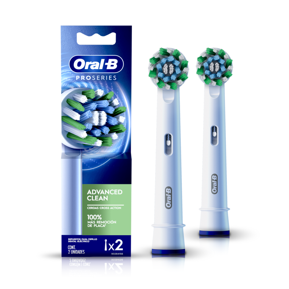  Oral-B CrossAction - Cabezales de repuesto para cepillos de  dientes eléctricos impulsados por Braun, paquete de 5 : Salud y Hogar