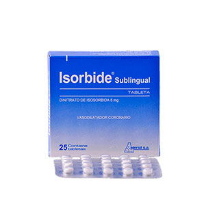 Isorbide sublingual tableta x5mg