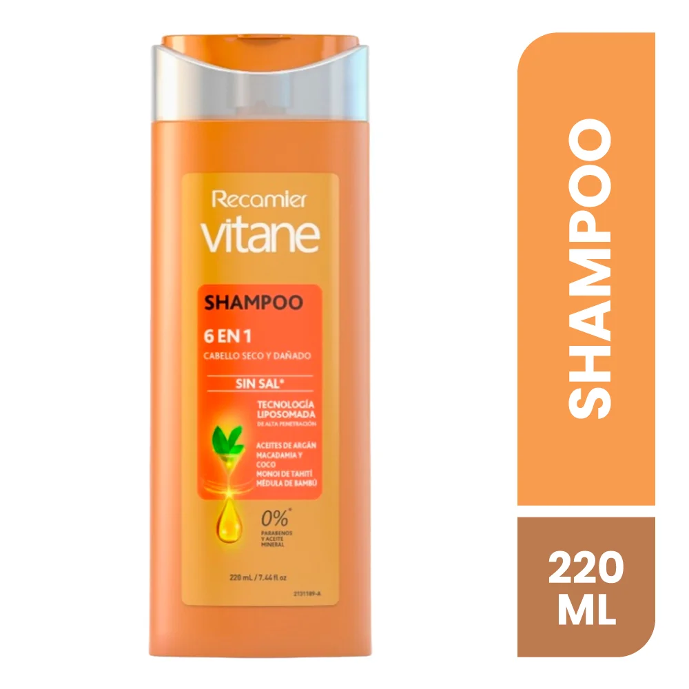 Shampoo Vitane 6 en 1 Sin Sal