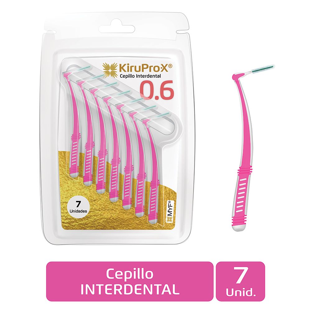 KIRUPROX 0.6  Cepillos interdentales Angulados