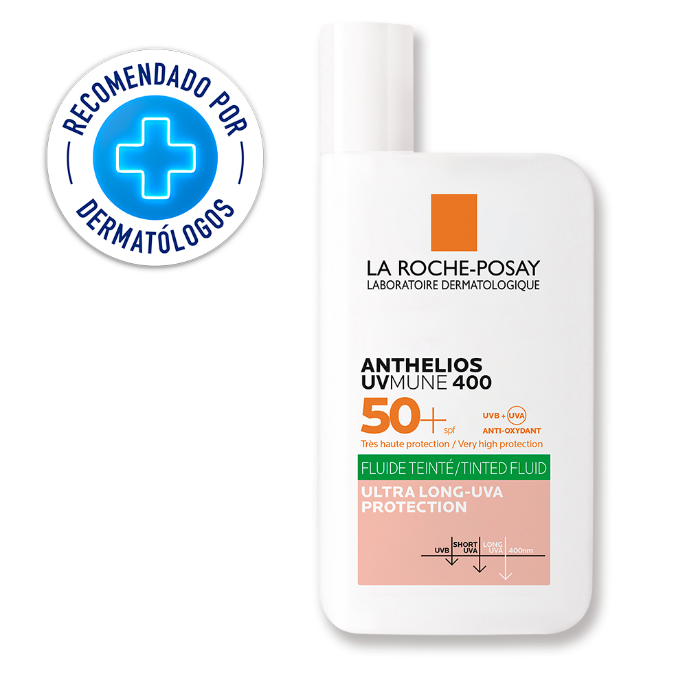 Protector Solar Anthelios UVMune 400 Oil Control Fluido con color FPS 50+ 50ml