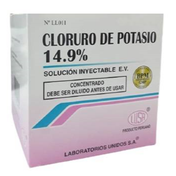 Cloruro Potasio 14.9% Ampolla