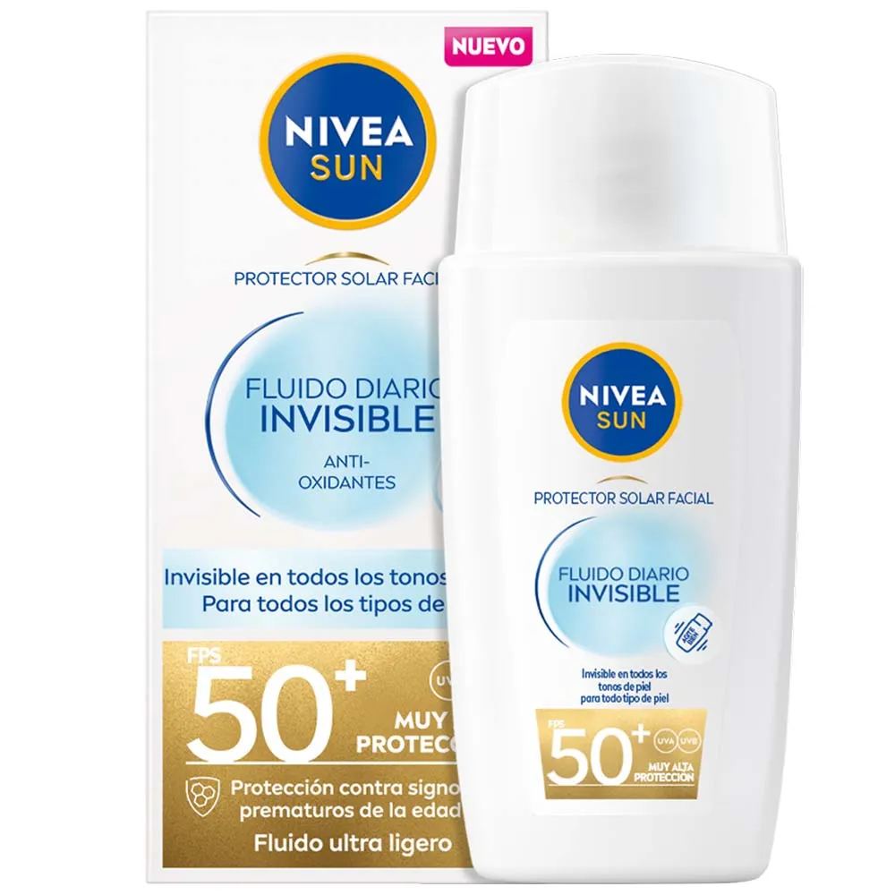 Bloqueador Nivea Sun Fluid Diario Invisible SPF 50