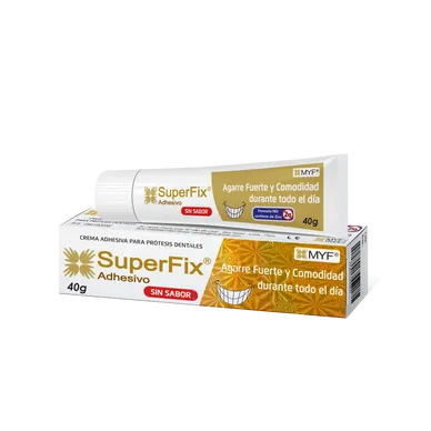 Superfix sin sabor adhesivo para prótesis dental