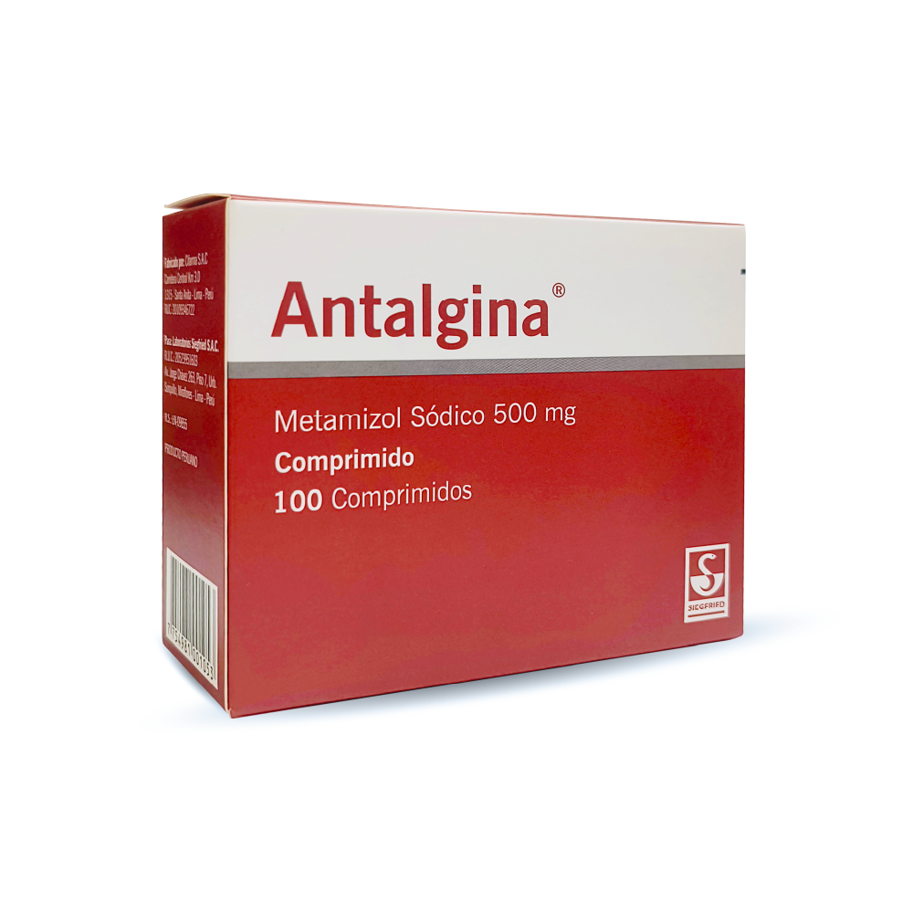 Antalgina 500mg Comprimidos Cja x100