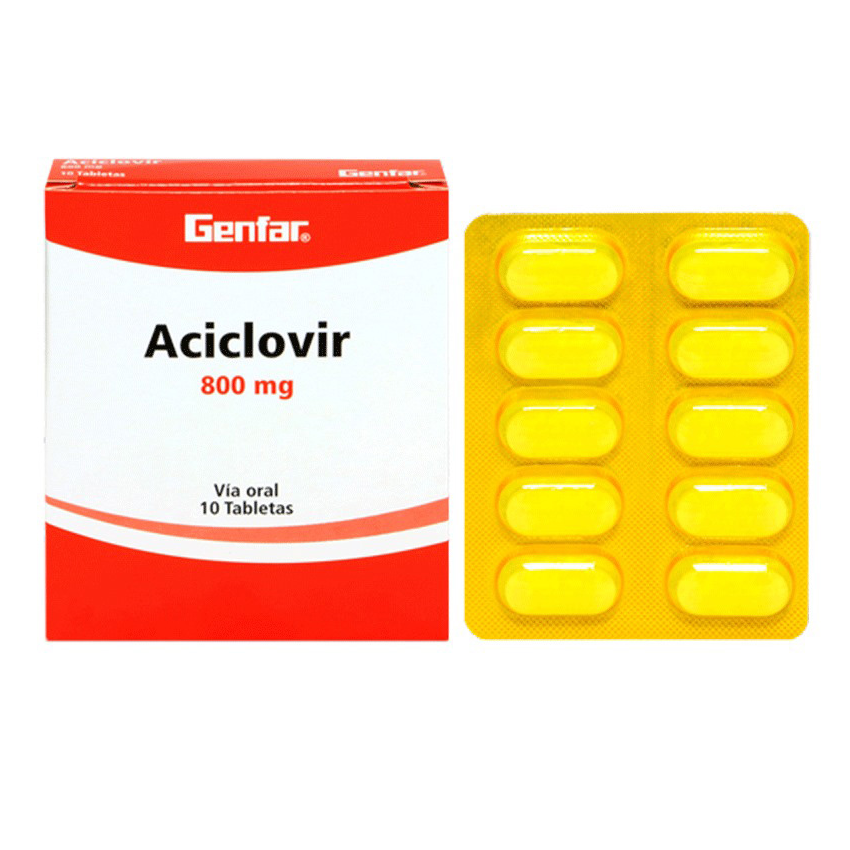 Aciclovir Genfar 800mg 