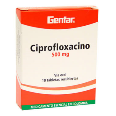 Ciprofloxacino Genfar 500mg