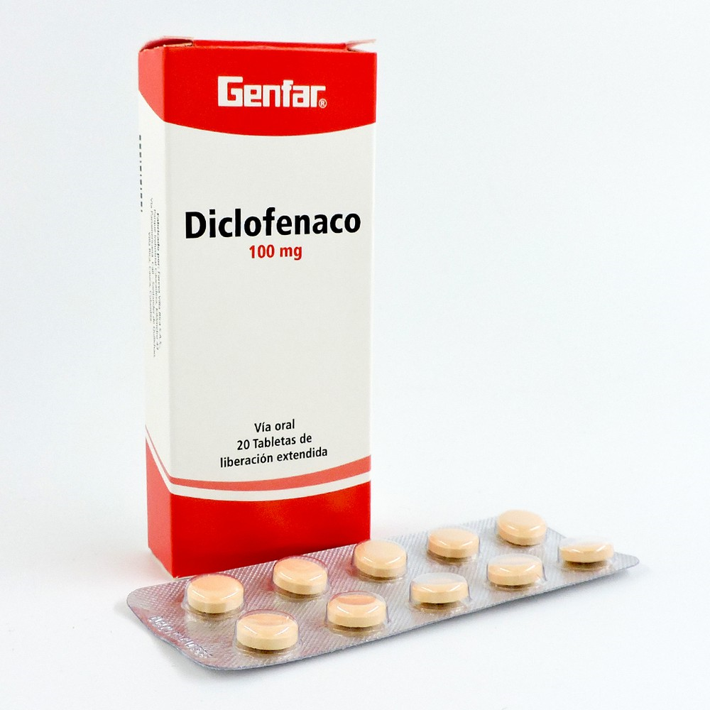 Diclofenaco Retard 100mg Tabletas